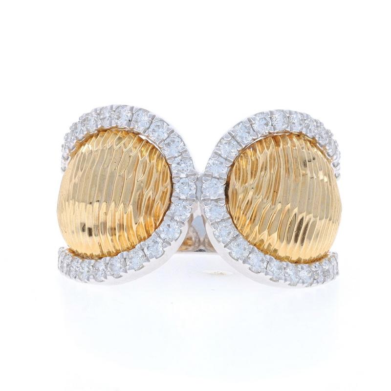 Taglia: 6 3/4

Nota: contattaci per un preventivo di ridimensionamento

Contenuto del metallo: Oro bianco 14k e oro giallo 14k

Informazioni su A. Stone

Diamanti naturali
Carati: 0,69ctw
Taglio: Rotondo brillante
Colore: G - H
Chiarezza: SI1 -
