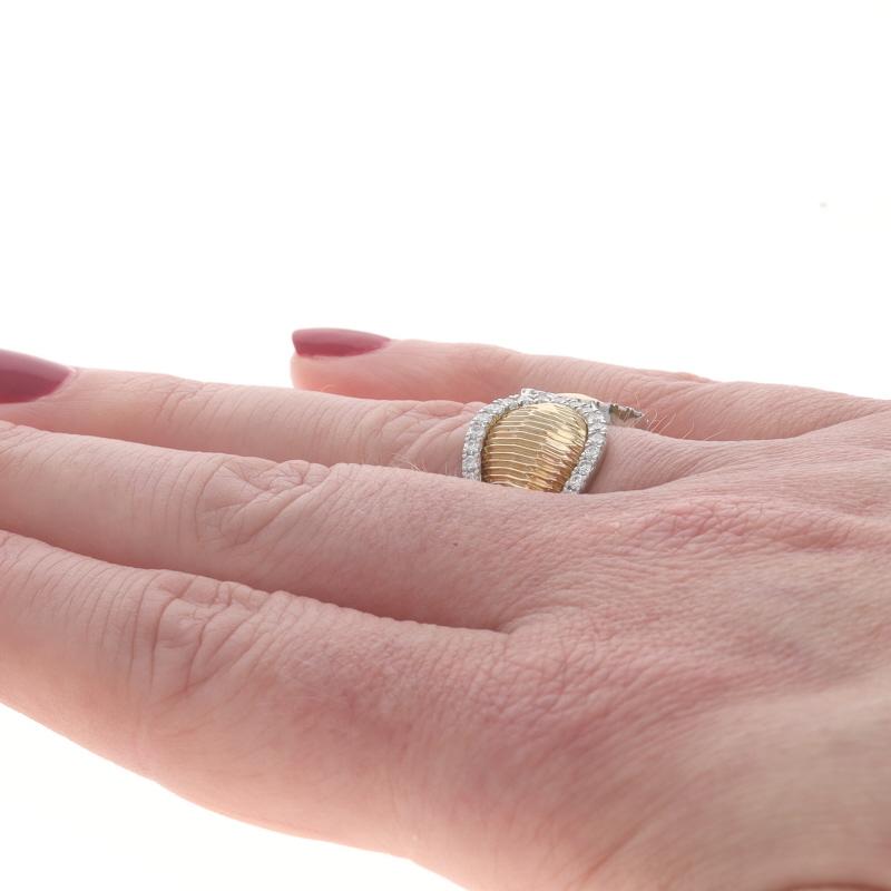 Donna Bracciale in oro bianco con diamanti 14k a brillante rotondo da 0,69 ct. in vendita