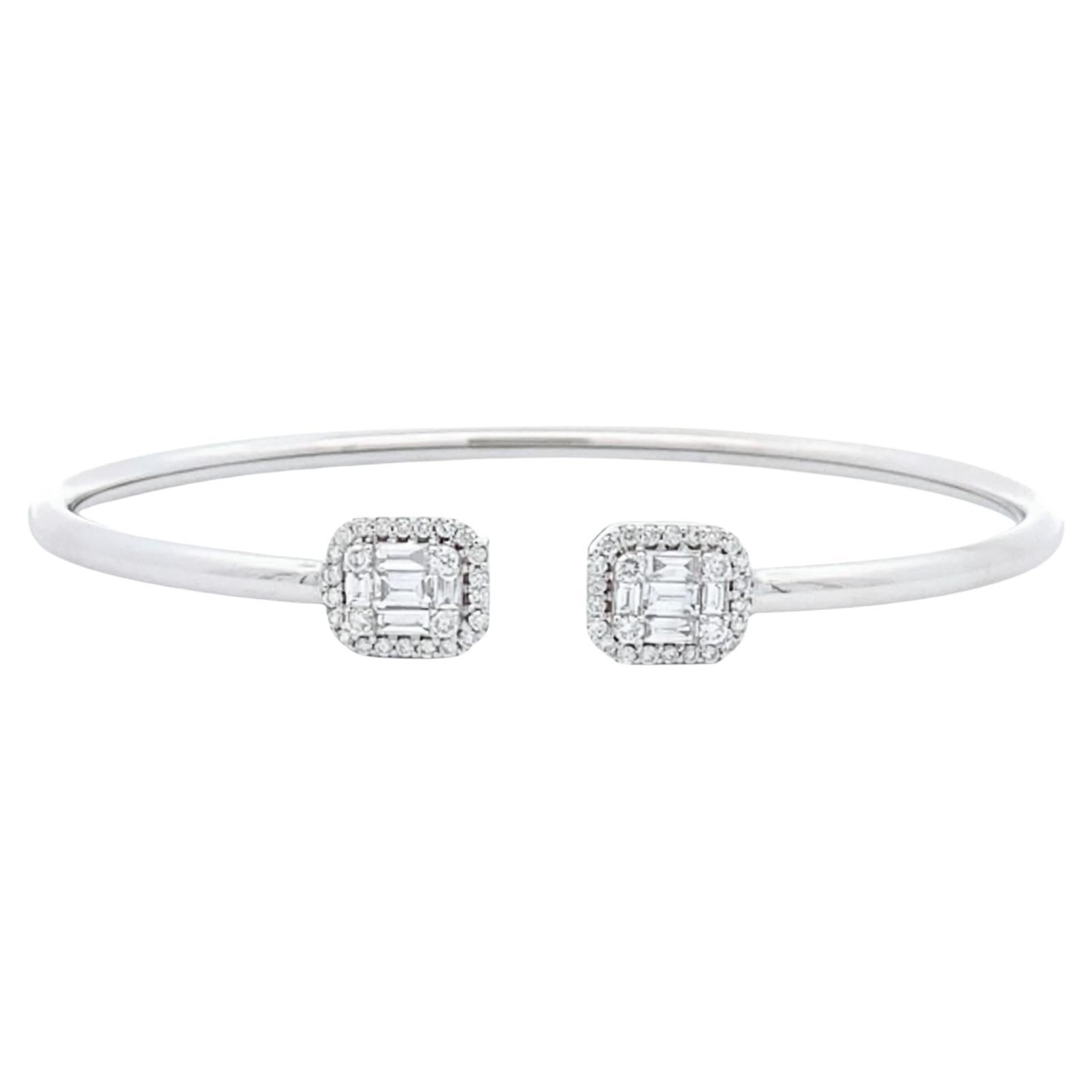 Maurice Fine Jewelry - Weißgold Diamant-Manschettenarmreif