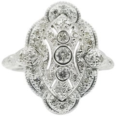White Gold Diamond Dinner Ring