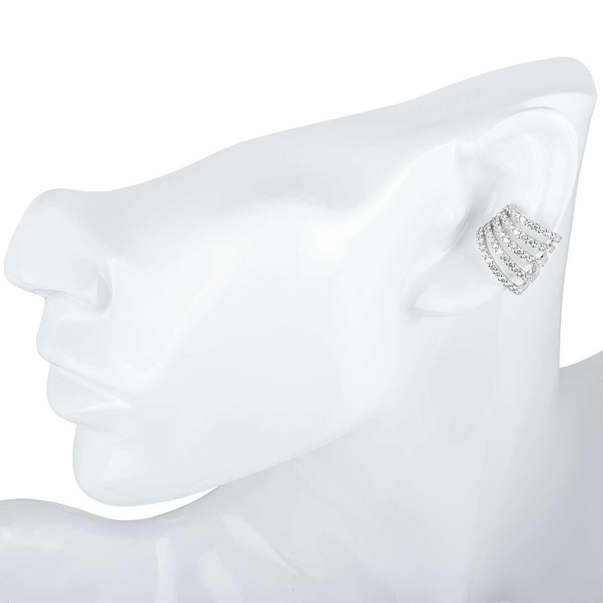 Women's White Gold Diamond Ear Cuff 1.60 Carat