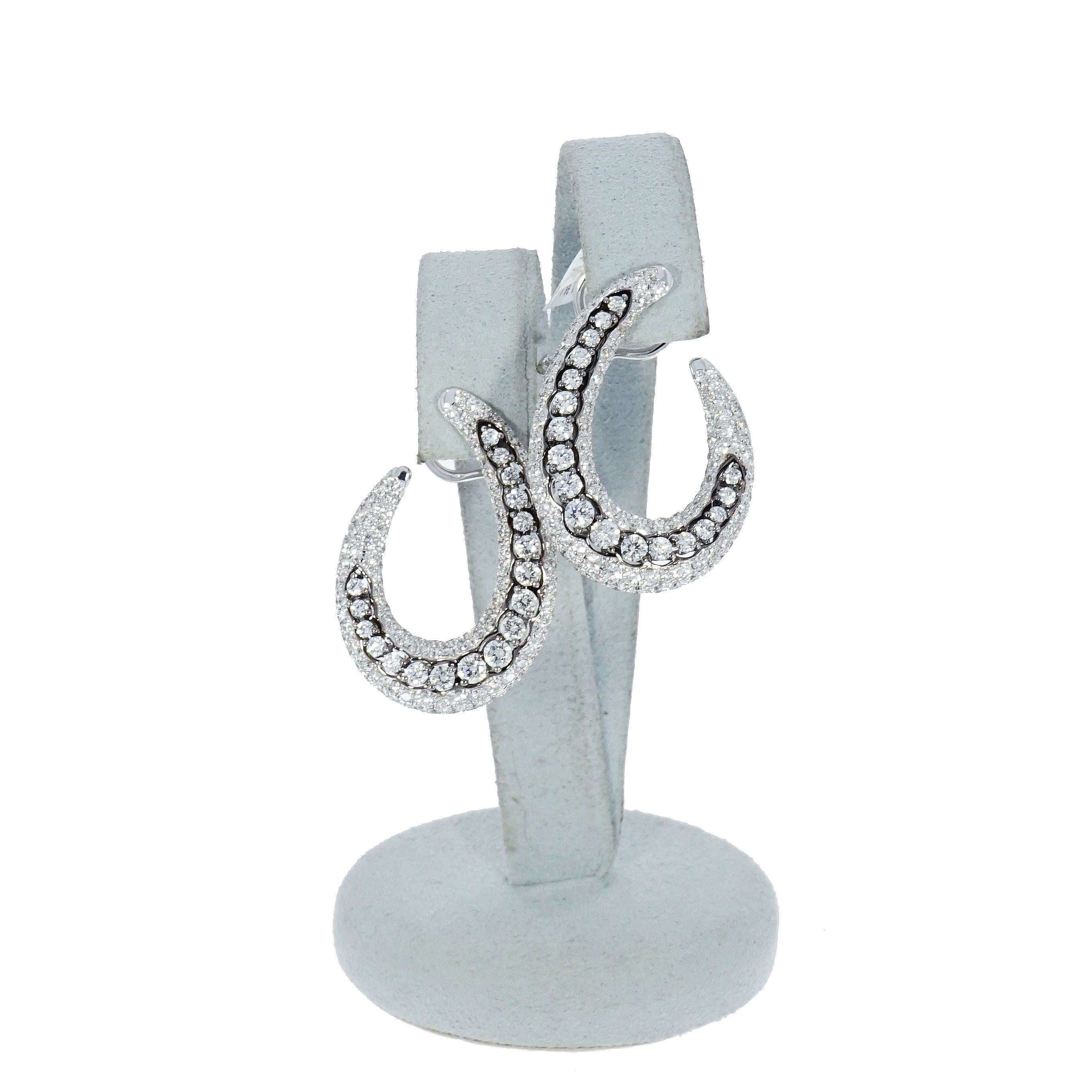Women's White Gold Diamond Earrings by Casato
