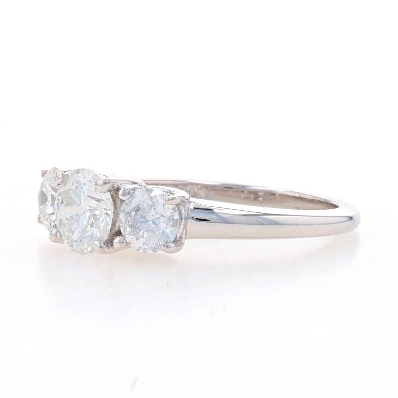 Weißgold Diamant Verlobungsring - 14k Rund Brillant 1,97ctw Trellis (Rundschliff) im Angebot