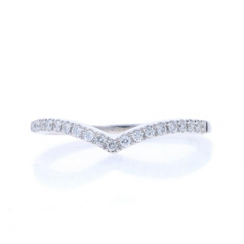 Size: 8 1/4
Sizing Fee: Up 2 1/2 sizes for $40 or Down 1 1/2 sizes for $30

Metal Content: 14k White Gold

Stone Information

Natural Diamonds
Carat(s): .14ctw
Cut: Round Brilliant
Color: G
Clarity: SI1 - SI2

Total Carats: .14ctw

Center Opening
