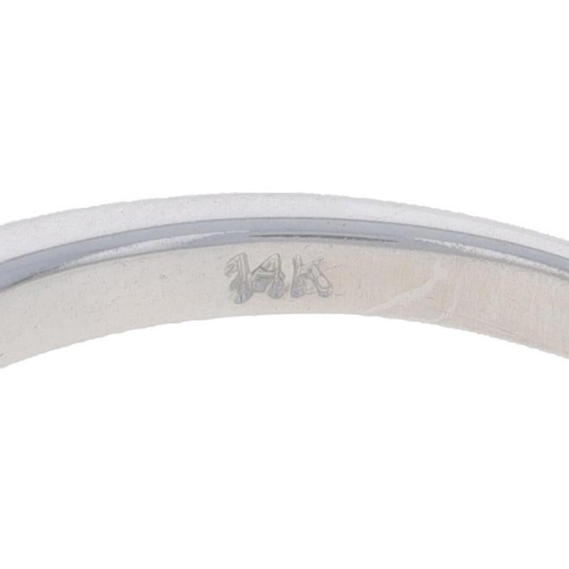 White Gold Diamond Enhancer Wedding Band - 14k Round .30ctw Guard Ring For Sale 1