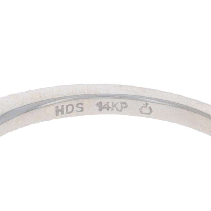 White Gold Diamond Enhancer Wedding Band - 14k Round Brilliant .20ctw Guard Ring For Sale 2