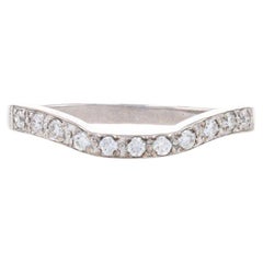 White Gold Diamond Enhancer Wedding Band - 14K Round Brilliant .20ctw Guard Ring