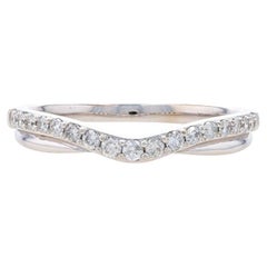 White Gold Diamond Enhancer Wedding Band - 14k Round Brilliant .25ctw Guard Ring