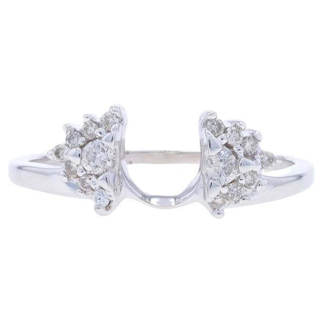 White Gold Diamond Enhancer Wedding Band - 14k Round Brilliant .23ctw ...