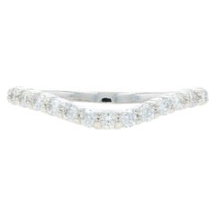 White Gold Diamond Enhancer Wedding Band - 14k Round Brilliant .28ctw Guard Ring