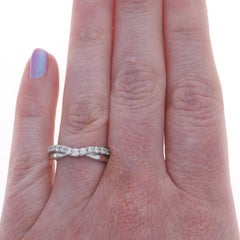 White Gold Diamond Enhancer Wedding Band - 14k Round Brilliant .50ctw Guard Ring