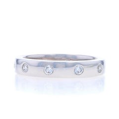 White Gold Diamond Eternity Band - 14k Round .26ctw Wedding Ring Sz 5 3/4
