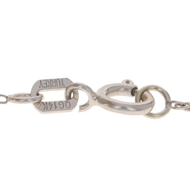 Collana con ciondolo Duo Eternity in oro bianco da 16