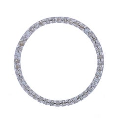 White Gold Diamond Eternity Pendant - 10k Single Cut .30ctw Love