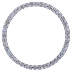 White Gold Diamond Eternity Pendant - 10k Single Cut .30ctw Love