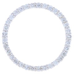 Weißgold Diamant Ewigkeit Anhänger - 14k Runde Brillant 1,00ctw Kreis Halo