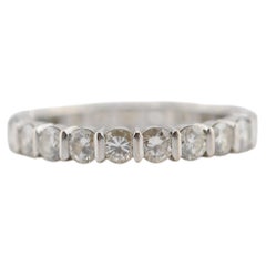 White Gold Diamond Eternity Ring with Approximately 2 CT Diamonds