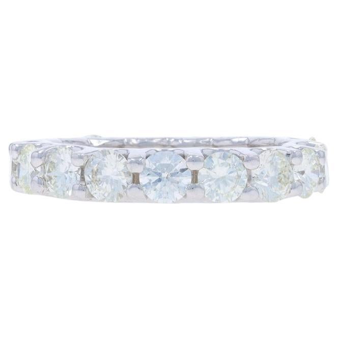 Anneau de mariage éternel en or blanc 14k Rd 3.56ctw Anniversary Ring Sz6 1/4