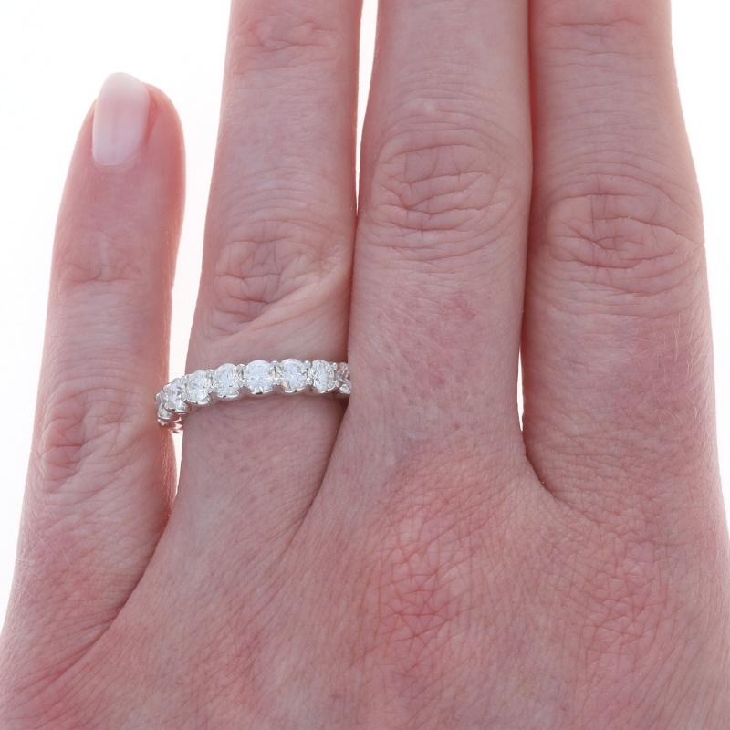 Alianza de oro blanco con diamantes 14k brillante redondo 2.89ctw Corte redondo en venta