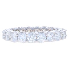 Weißgold Diamant Ewigkeit Hochzeit Band 14k Runde Brillant 2,89ctw Ring