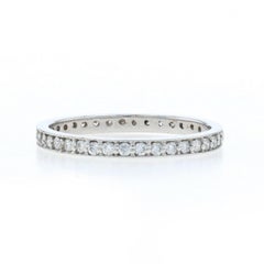 White Gold Diamond Eternity Wedding Band - 14k Round Brilliant .36ctw Ring