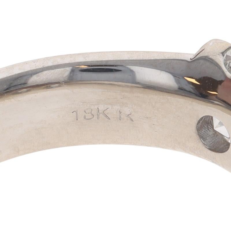 De las mujeres Anillo de boda de oro blanco con diamantes de cinco piedras 18k Rd 2,55ctw GIA en venta