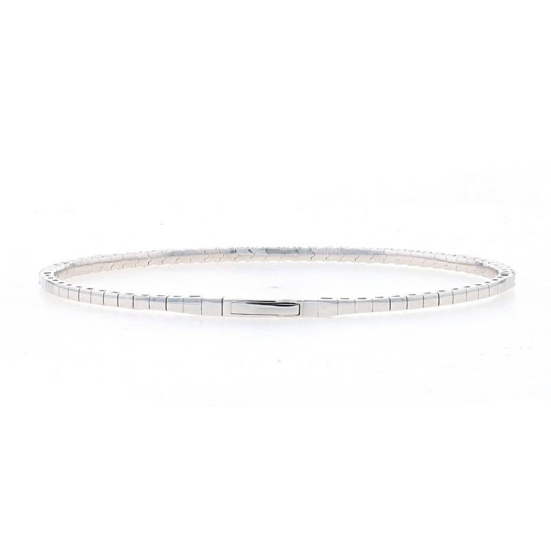 Flex Armreif aus Weißgold mit Diamanten 6 1/2