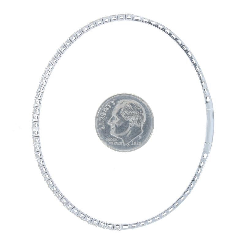 Flex Armreif aus Weißgold mit Diamanten 6 1/2