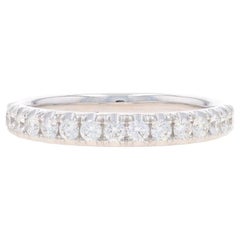 Anneau de mariage en or blanc serti de diamants - 14k Round Brilliant .27ctw Ring