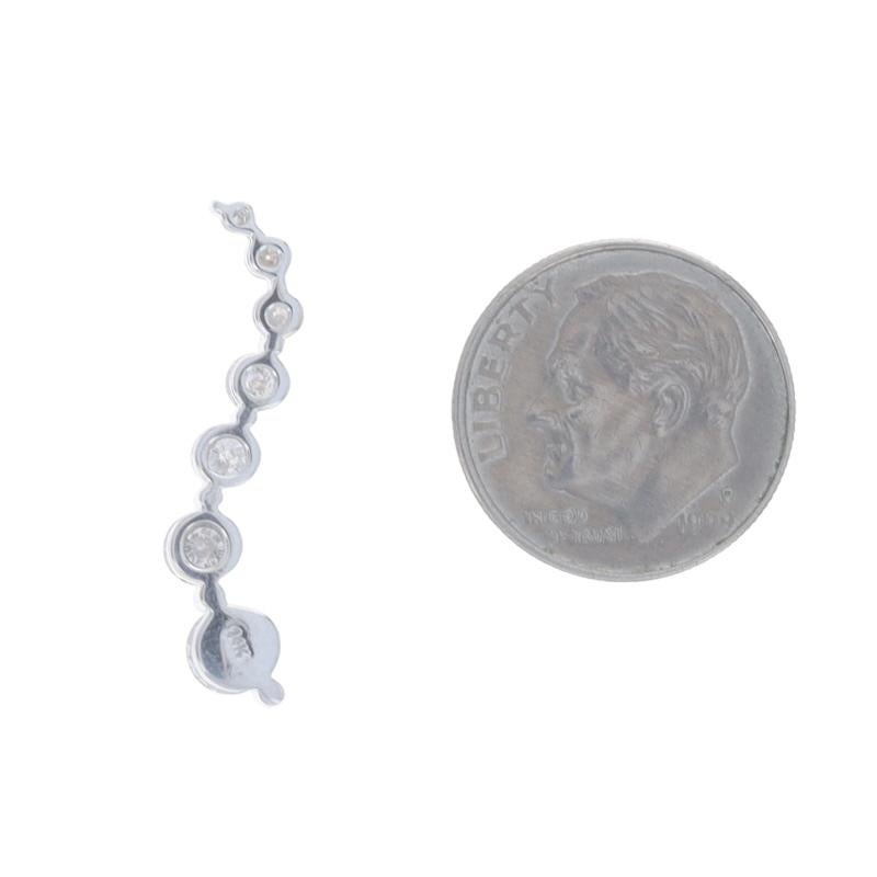 Weißgold Diamant abgestufte Reise Anhänger - 14k Runde Brillant 1,00ctw Liebe im Zustand „Hervorragend“ im Angebot in Greensboro, NC