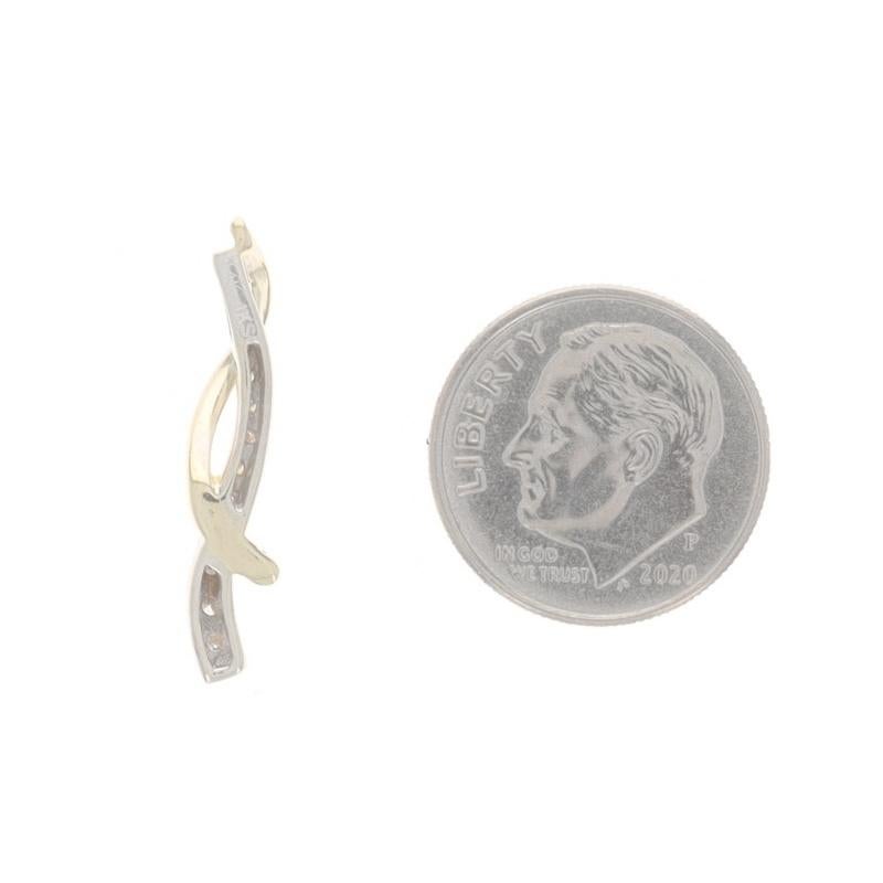 Weißgold Diamant abgestufte Reise Anhänger - 14k Runde Brillant .20ctw Liebe im Zustand „Hervorragend“ im Angebot in Greensboro, NC