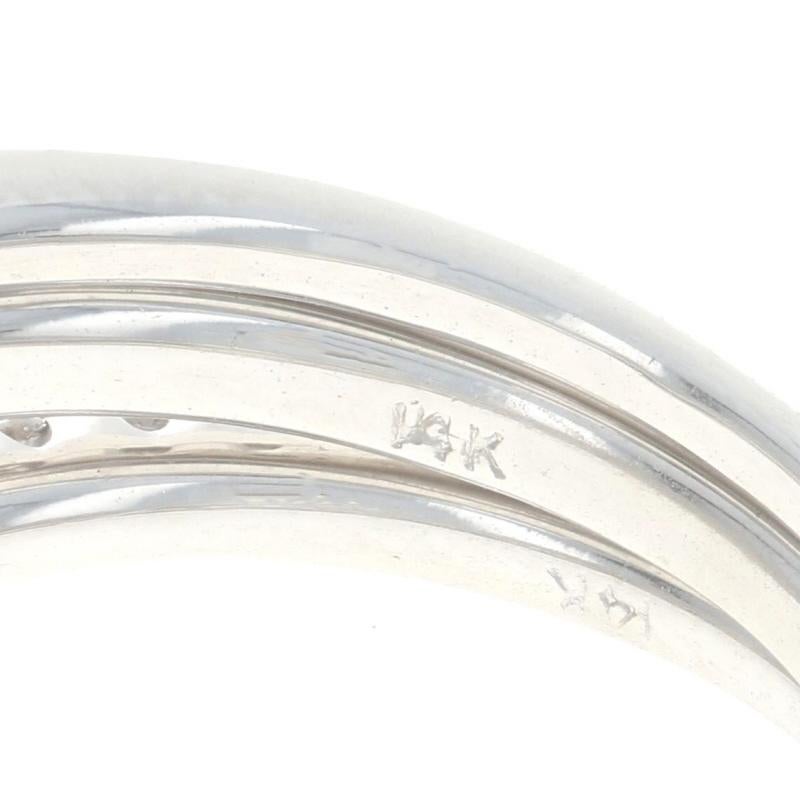 White Gold Diamond Halo Engagement Ring & Wedding Band - 14k Princess 1.76ctw For Sale 4