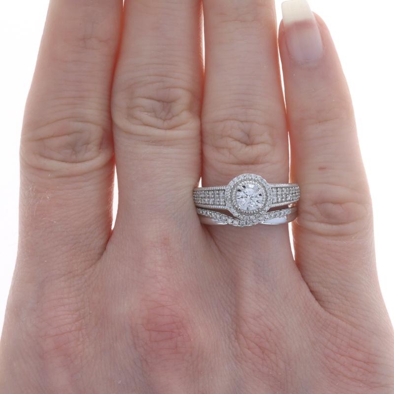 Size: 7
Sizing Fee: Up 2 for $80 or Down 1 size for $80

Metal Content: 10k White Gold

Stone Information
Natural Diamonds
Carat(s): 1.00ctw
Cut: Round Brilliant
Color: G - H
Clarity: SI2 - I1

Total Carats: 1.00ctw

Engagement Ring Style: Solitaire