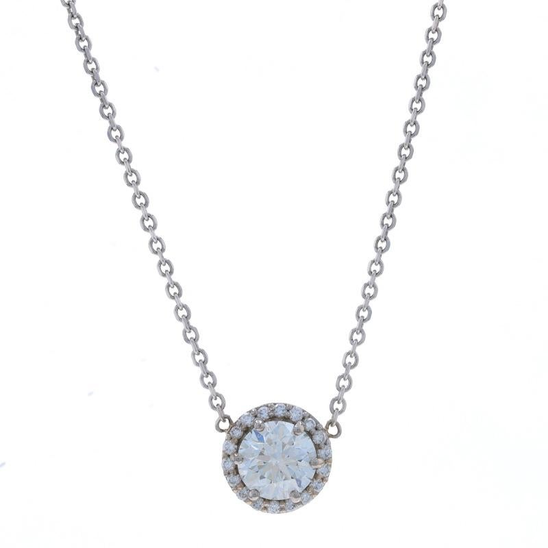 Metal Content: 14k White Gold

Stone Information
Natural Diamond
Carat(s): .67ct
Cut: Round Brilliant
Color: i
Clarity: SI2
Certified by: GIA
Report Number: 2239167725

Natural Diamonds
Carat(s): .12ctw
Cut: Round Brilliant
Color: G
Clarity: VS1 -