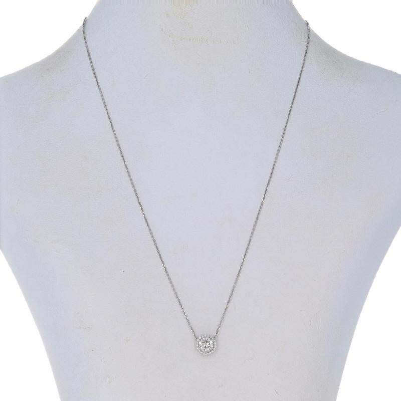 Metal Content: 14k White Gold

Stone Information

Natural Diamond
Carat(s): 1.04ct
Cut: Round Brilliant
Color: E
Clarity: I1
Stone Note: Laser Drilled

Natural Diamonds
Carat(s): .11ctw
Cut: Round Brilliant
Color: F - G
Clarity: VS1 - VS2

Total