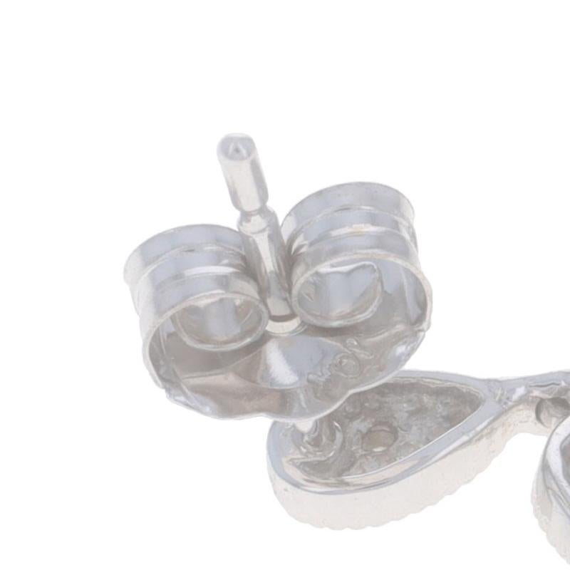 Collana lampadario con diamanti in oro bianco Set di orecchini da 18