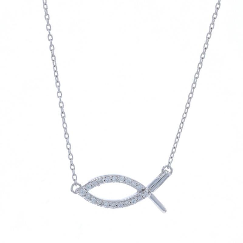 Contenuto del metallo: Oro bianco 14k

Informazioni su A. Stone

Diamanti naturali
Carati: .08ctw
Taglio: Rotondo brillante
Colore: G
Chiarezza: VS2 - SI1

Stile della catena: Cavo con taglio a diamante
Stile della collana: Catena
Tipo di chiusura:
