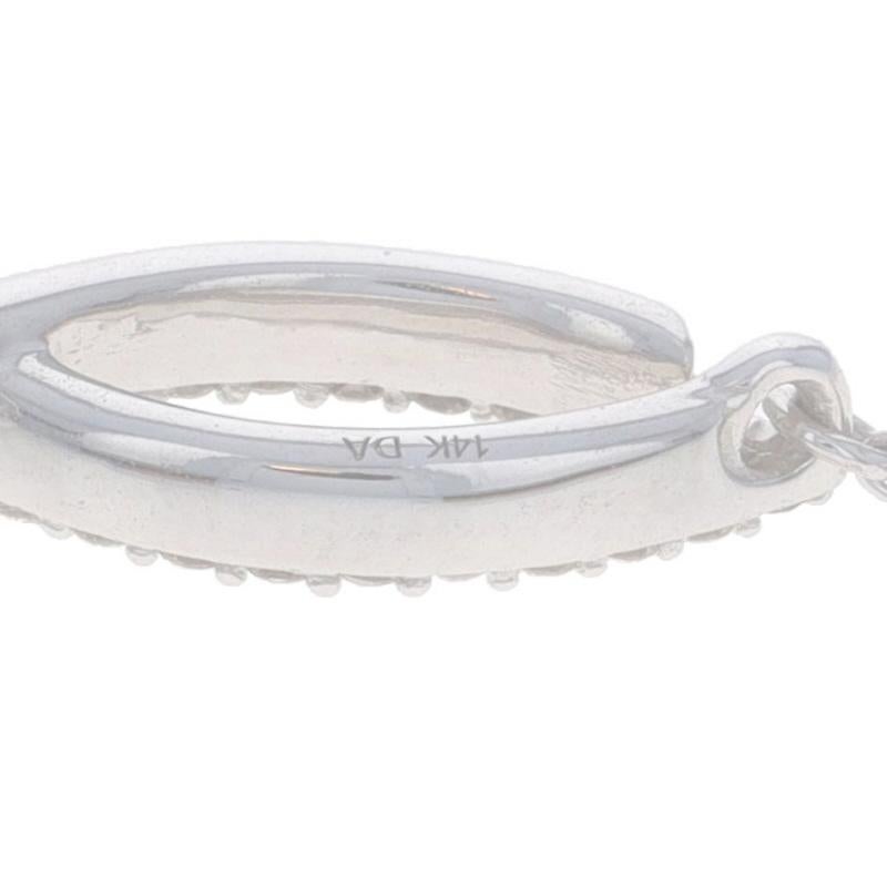 Collana con ciondolo Ichthys in oro bianco da 16