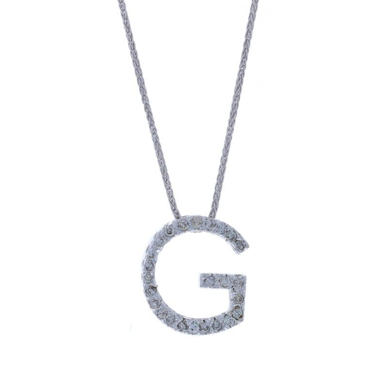 Contenu métallique : Or blanc 14k

Informations sur les pierres
Diamants naturels
Carat(s) : .50ctw
Coupe : Brillant rond
Couleur : Champagne
Clarté : SI1 - I1

Total des carats : .50ctw

Style de chaîne : Blé
Style du collier : Chaîne
Type de