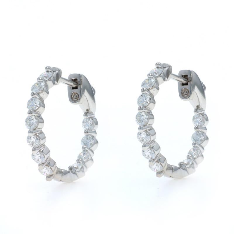 Contenuto del metallo: Oro bianco 14k

Informazioni su A. Stone

Diamanti naturali
Carati: 1.15ctw
Taglio: Rotondo brillante
Colore: G
Chiarezza: VS1 - VS2

Carati totali: 1,15ctw

Stile: Cerchietto Inside-Out
Tipo di chiusura: Chiusura a