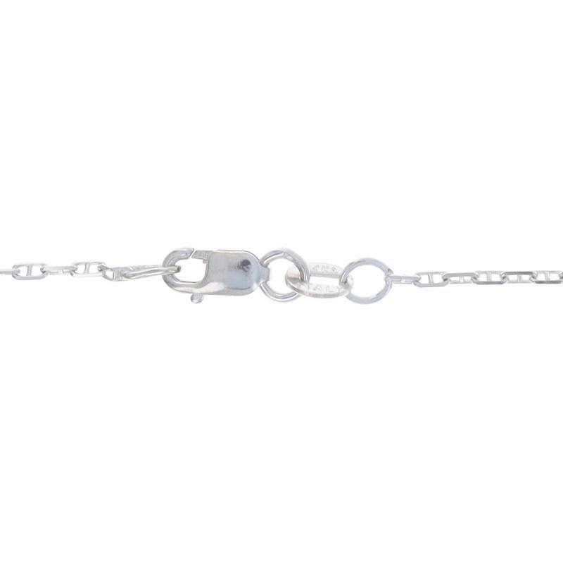 De las mujeres Collar Colgante de Oro Blanco Diamante Viaje 14k Brillante Redondo .20ctw en venta