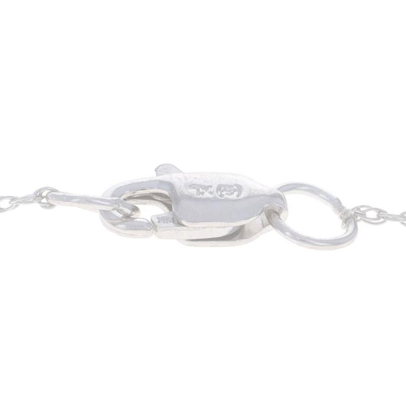Donna Collana con diamante Journey in oro bianco 7 1/4