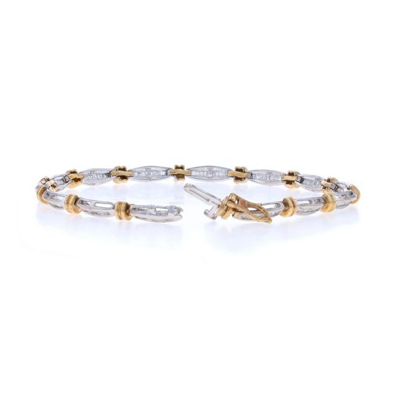 White Gold Diamond Link Bracelet 7