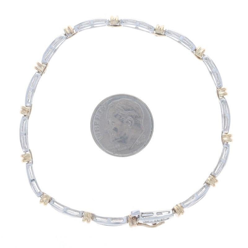 White Gold Diamond Link Bracelet 7