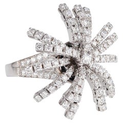 Anillo Estrella Mágica Diamante Oro Blanco