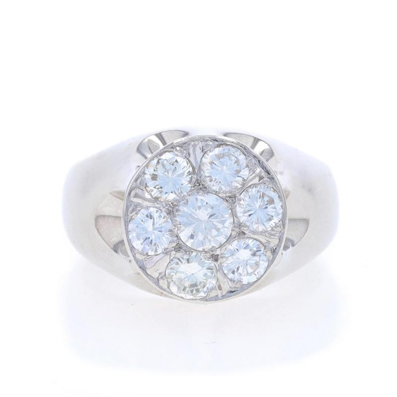 Size: 8 1/2
Sizing Fee: Up 3 sizes for $50 or Down 2 sizes for $40

Metal Content: 14k White Gold

Stone Information

Natural Diamond
Carat(s): .33ct
Cut: Round Brilliant
Color: H
Clarity: VS1

Natural Diamonds
Carat(s): 1.20ctw
Cut: Round