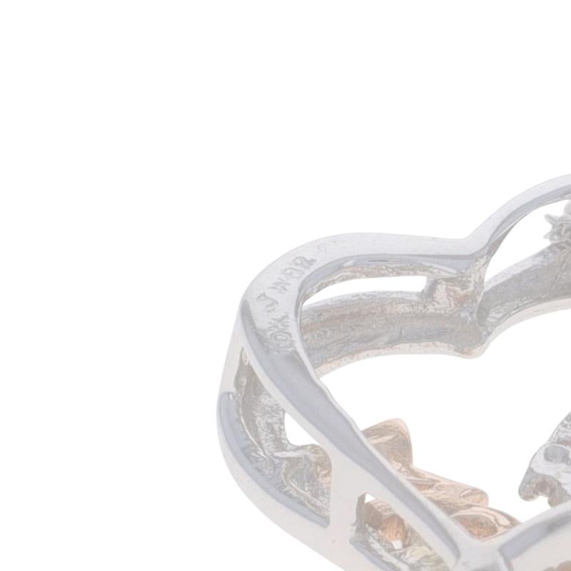 Collana Duo Cuore Mamma con Diamante in Oro Bianco 18