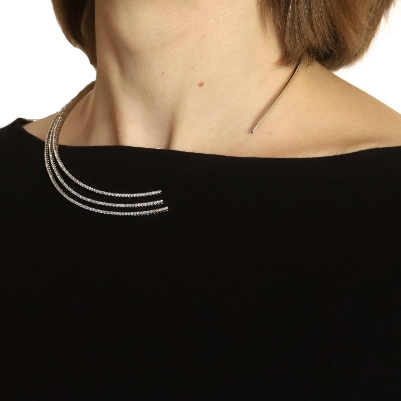 White Gold Diamond Necklace 15 1/2