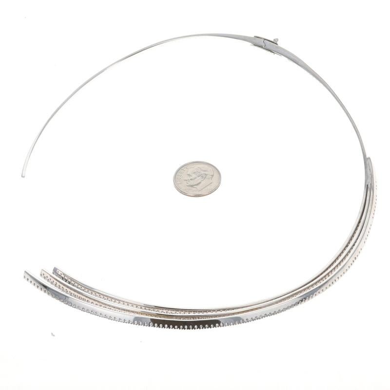 White Gold Diamond Necklace 15 1/2