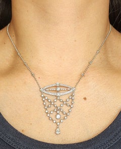 White Gold Diamond Necklace – 2.23 Ct